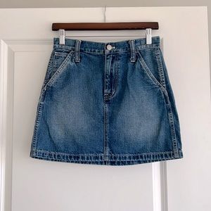 Madewell denim mini skirt